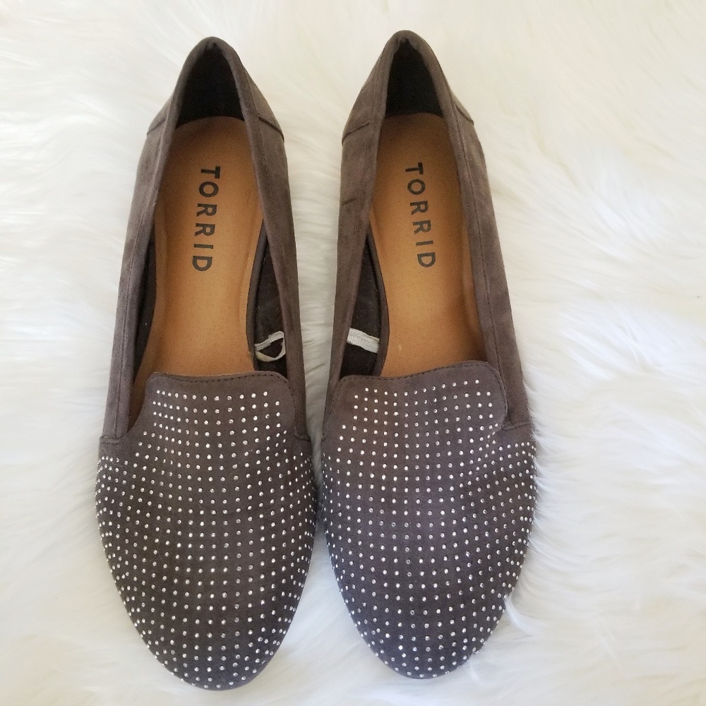 Torrid Rhinestone Slip On Shoes - Size 10